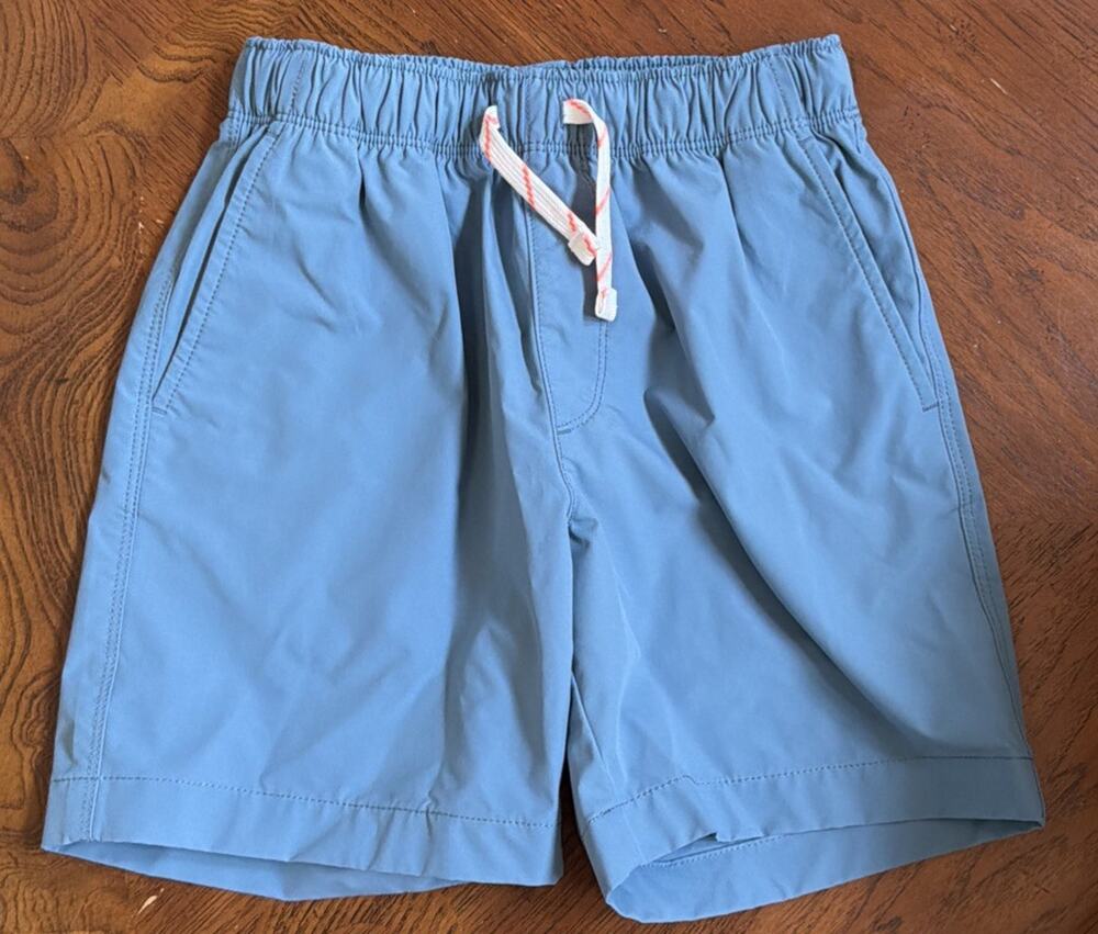 Crewcuts Performance Shorts Khaki Boys Size 8 Elastic Waist Active Dock Pull On